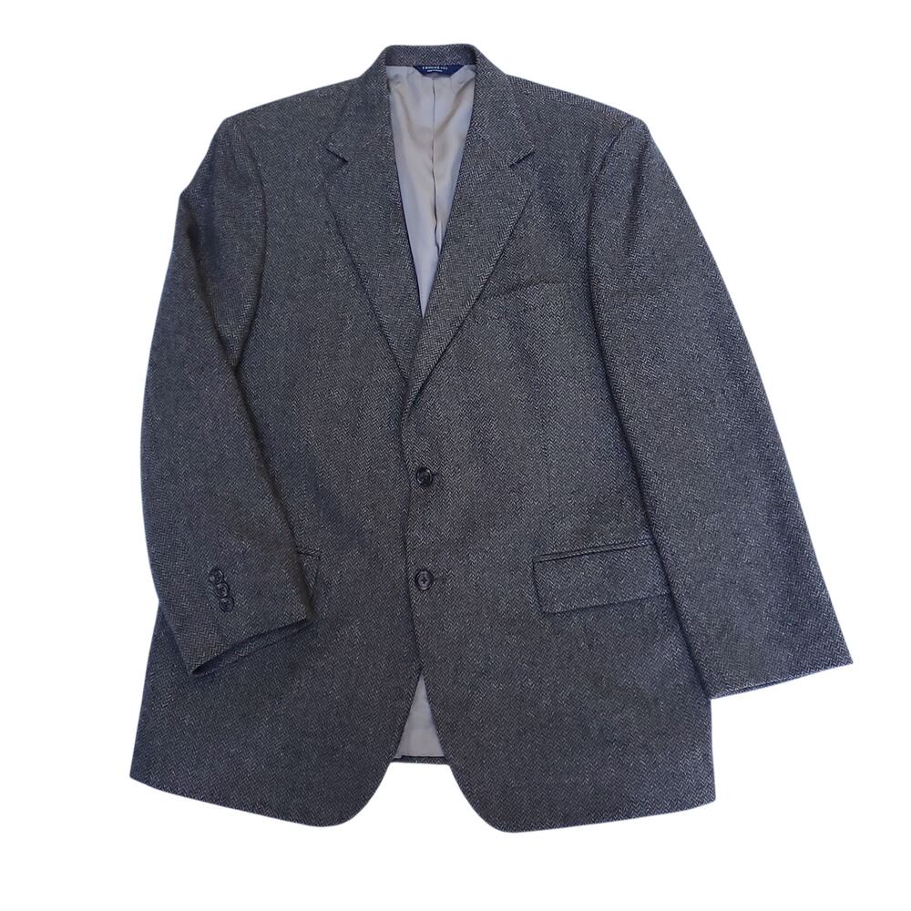 Brooks Brothers Ivy Prep Professor Tweed Herringbone Wool Sport Coat Jacket 41R